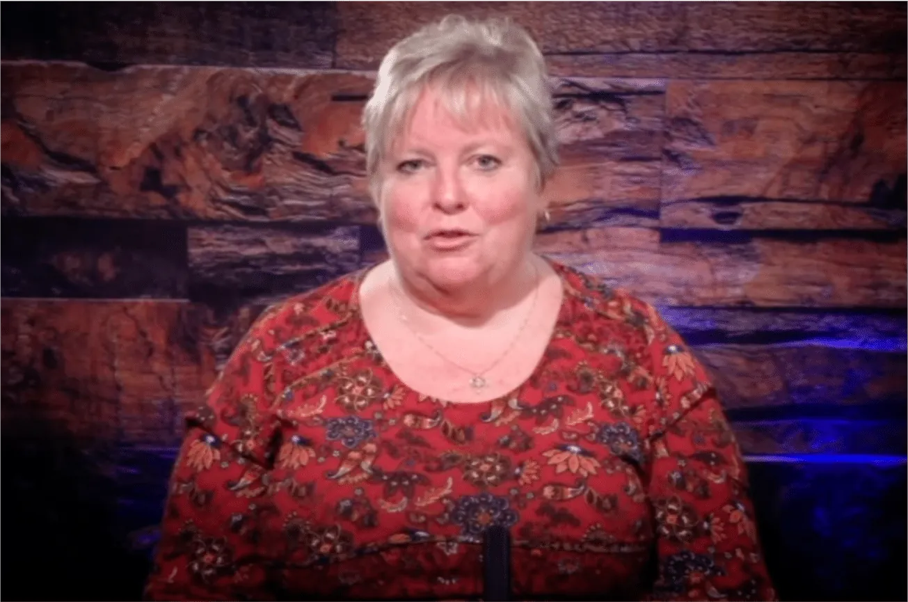 Kim Ledford speaking at a victim impact panel
